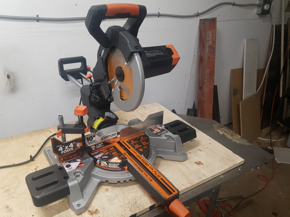 cutting steel tubing with miter saw